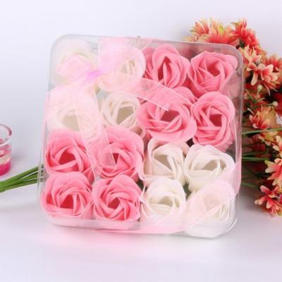 [SOAP003] Mosunx 16Pcs Heart Scented Bath Body Petal Rose Flower Soap Wedding Decoration Gift PK