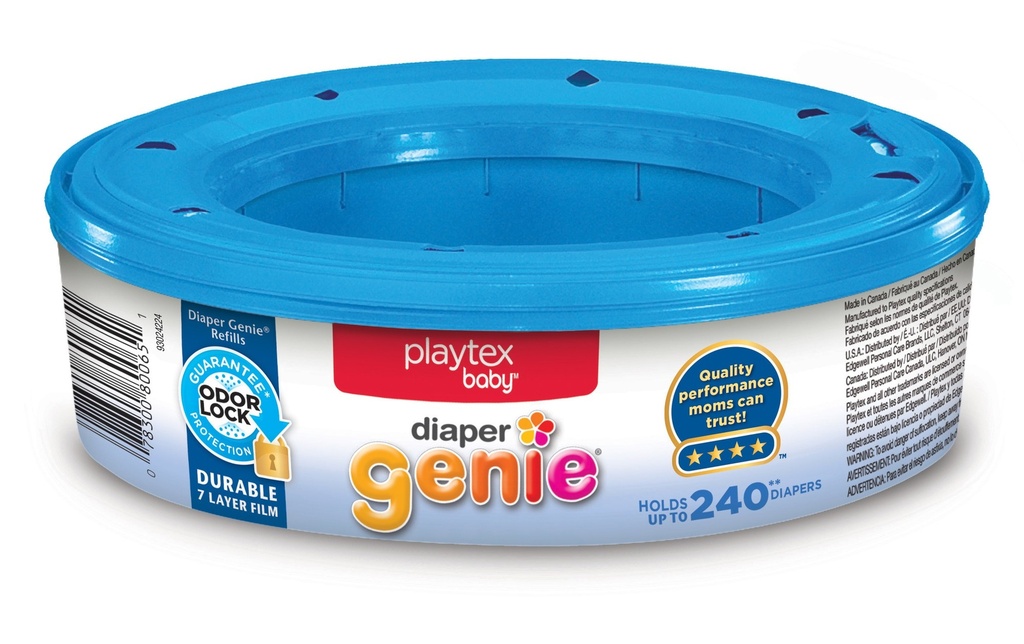 [078300800651] Playtex Baby Diaper Genie Diaper Pail Refill  1 Pk  240 Ct